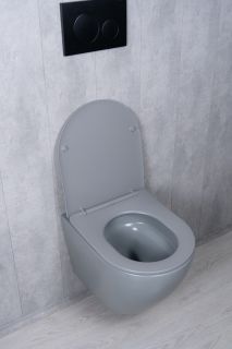 Унитаз подвесной Tornado Gid Tr2122TF-Lgm 62259Y серый матовый 49x36x36